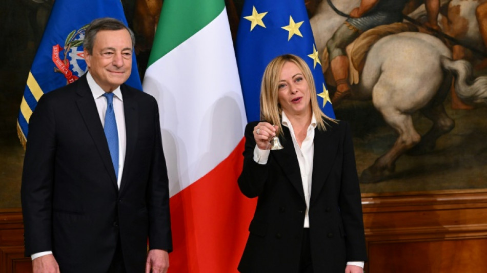 Meloni &uuml;bernimmt in Italien die Regierungsgesch&auml;fte von Vorg&auml;nger Draghi