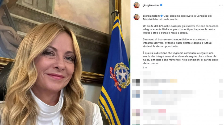 Meloni in Cdm, fiducia sulla legge elettorale e tutti presenti in Aula