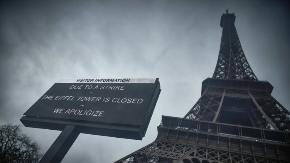 La tour Eiffel ferm&eacute;e &agrave; partir de ce lundi en raison d'une gr&egrave;ve 
