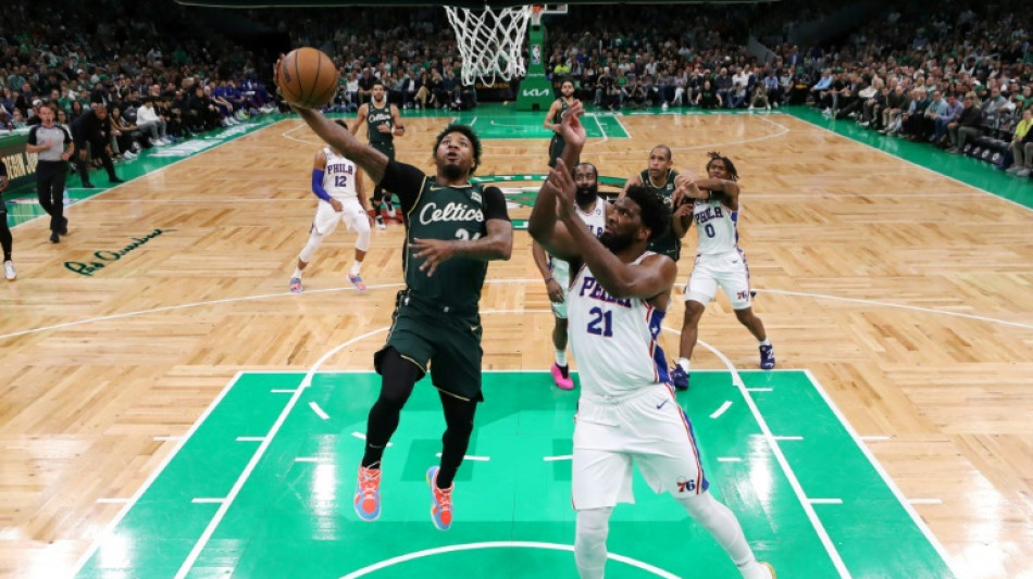 Embiid shines as Sixers sink Celtics, Nuggets rout Suns 