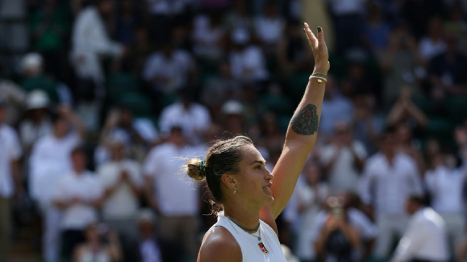 Sabalenka boosted by hitting with Djokovic and Sinner at Wimbledon
