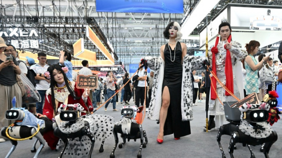 Les entreprises chinoises roulent des m&eacute;caniques au salon de la robotique de P&eacute;kin