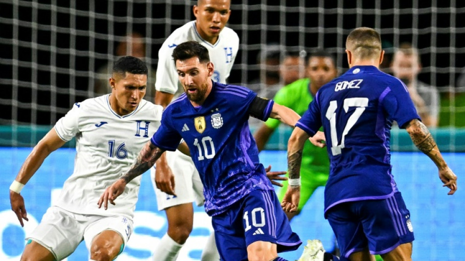 Messi scores twice as Argentina down Honduras