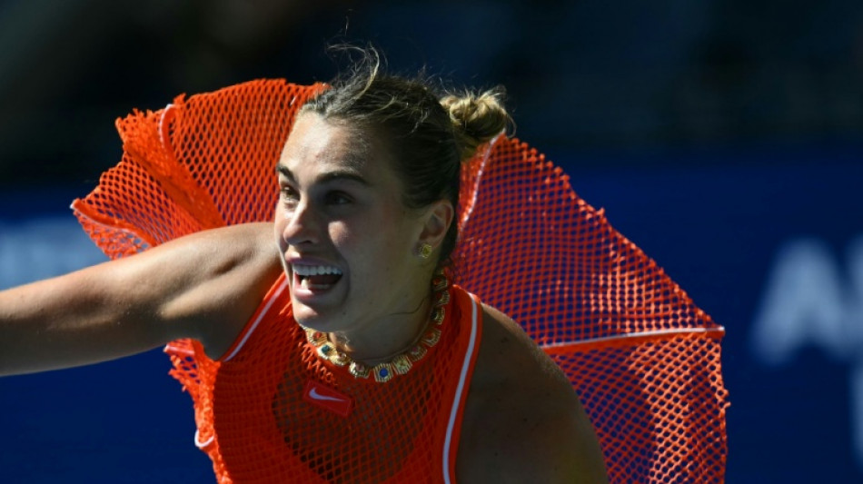 Sabalenka edges Noskova to keep US Open treble bid alive