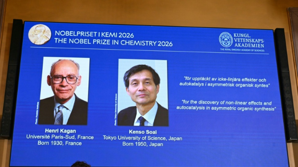 Spiegelmolek&uuml;le: Nobelpreis f&uuml;r Chemie geht an Forscher aus Frankreich und Japan
