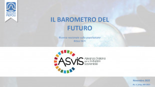 ASviS, quasi un italiano su due pessimista sul futuro del Paese