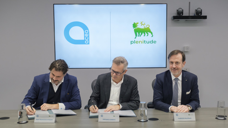Plenitude firma per acquisto Acea Energia,vale 587 milioni