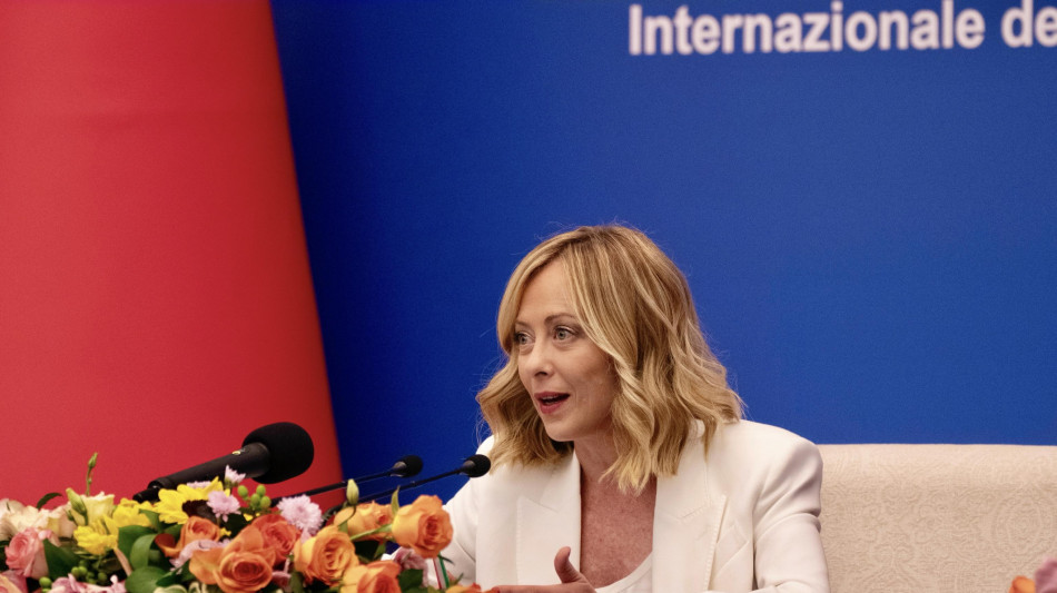 Meloni a Xi, Cina fondamentale per stabilit&agrave; e pace