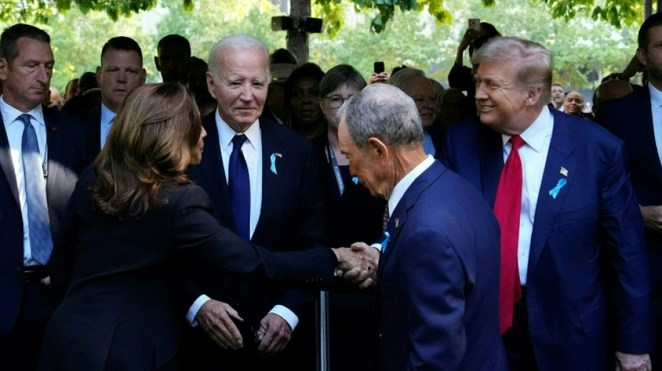 Harris, Trump et Biden r&eacute;unis &agrave; New York pour l'anniversaire du 11-Septembre