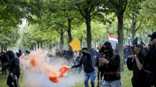 Zusammenst&ouml;&szlig;e zwischen Polizei und Rechtsradikalen in Den Haag