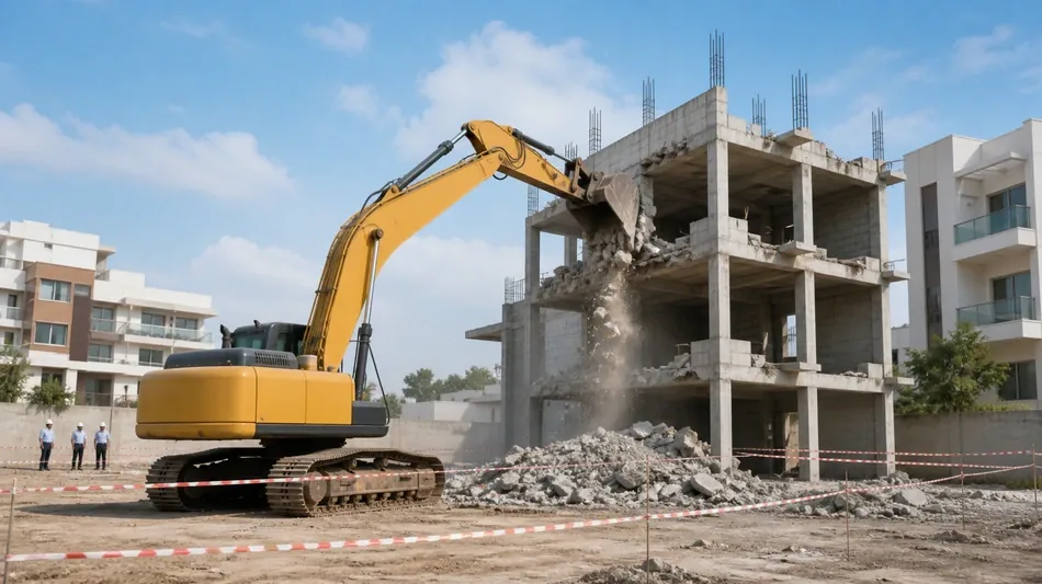 Cyberabad civic body demolishes 19 unauthorised structures