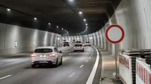 Im Karoline-Luise-Tunnel gilt wieder Tempo 50