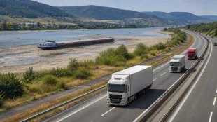 Baden-W&uuml;rttemberg verl&auml;ngert Ausnahmen vom Lkw-Fahrverbot wegen Niedrigwassers