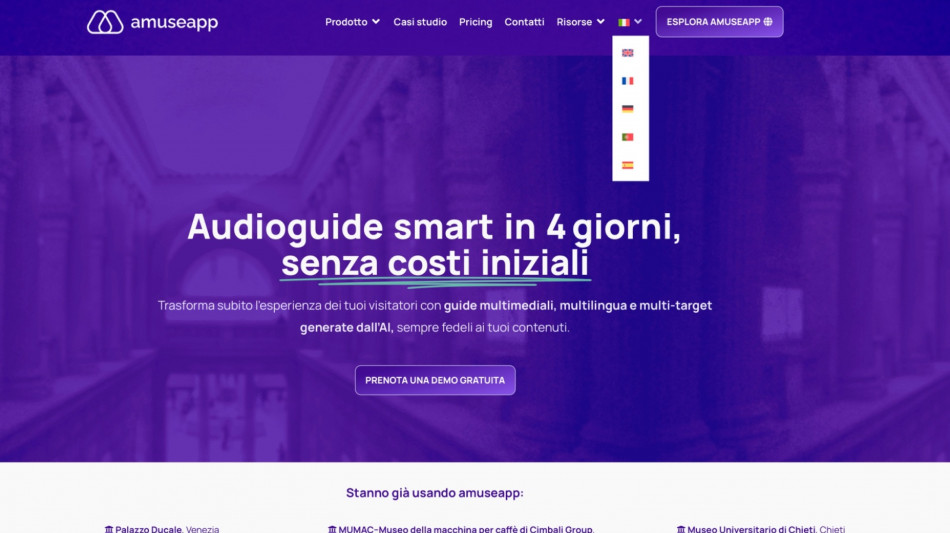 Ai nelle audioguide, startup Amuseapp raccoglie 350mila euro