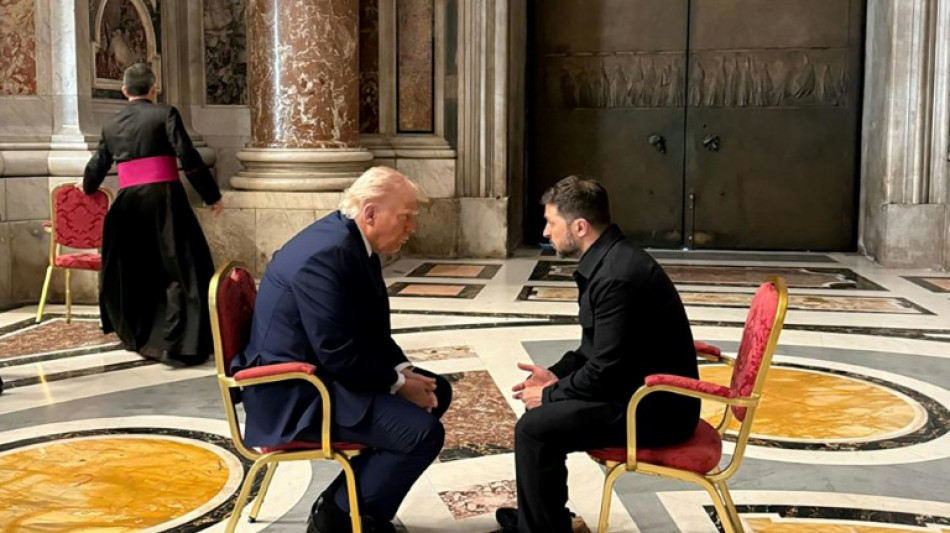 Trump, Zelensky meet on sidelines of pope's funeral