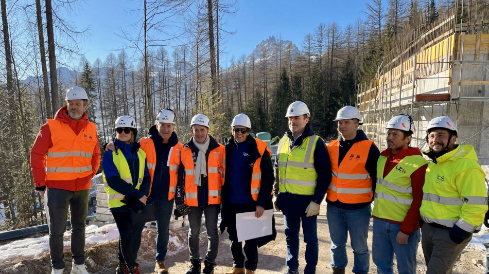 Zaia alla pista bob di Cortina, 'sar&agrave; simbolo delle Olimpiadi'