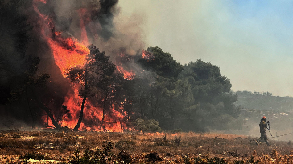 Incendio nell'isola greca di Zante, evacuati insediamenti