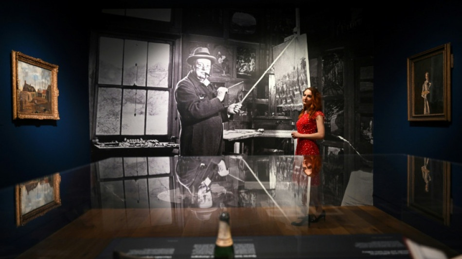 Winston Churchill's 'playful' paintings go on show in London